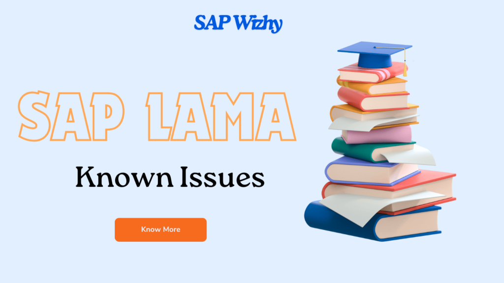 SAP LAMA Known Issues
